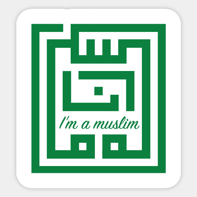 Ana Muslim - Im a Muslim Sticker by mf4d